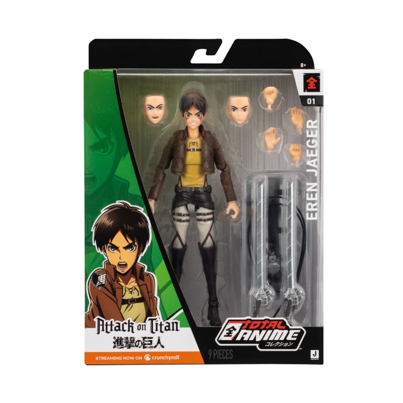 Attaque Des Titans Jazware Total Anime Eren Yeager 16,5Cm